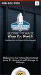 Mobile Screenshot of homesteadstorage.com